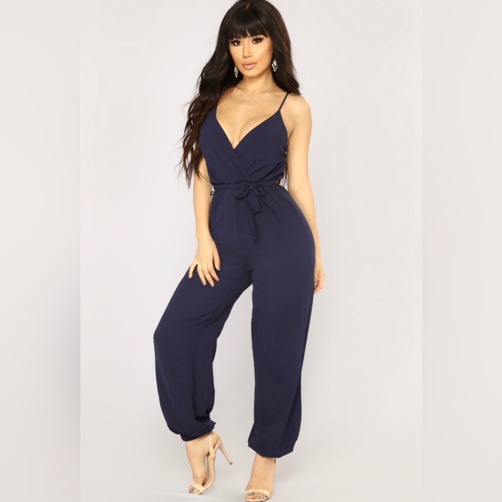 Elegant Navy Jumpsuit